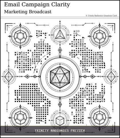 Email Campaign Clarity Quantum radionics card preview