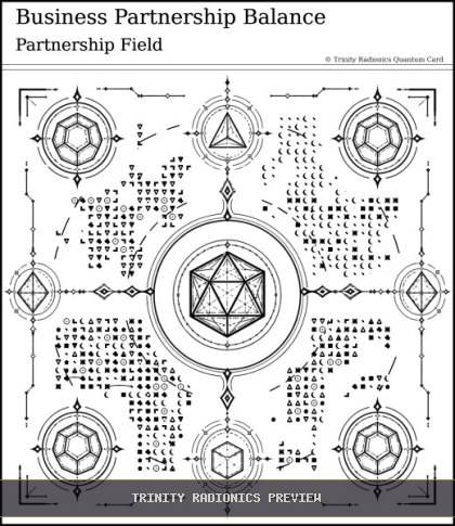 Business Partnership Balance Quantum radionics card preview