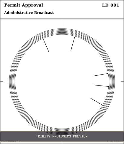 Permit Approval Radial radionics card preview