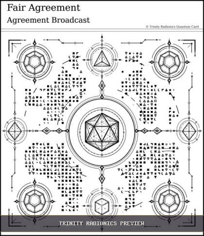Fair Agreement Quantum radionics card preview