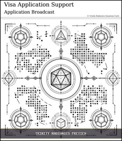 Visa Application Support Quantum radionics card preview