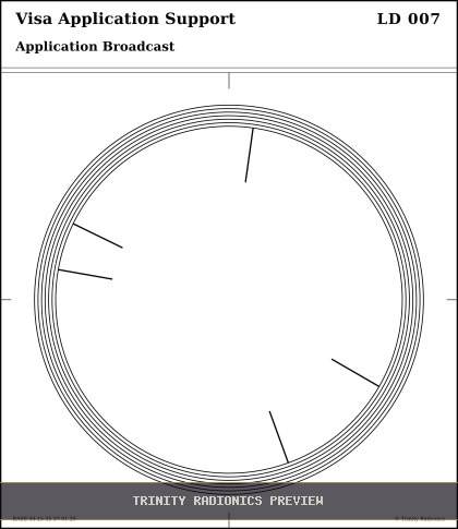 Visa Application Support Radial radionics card preview