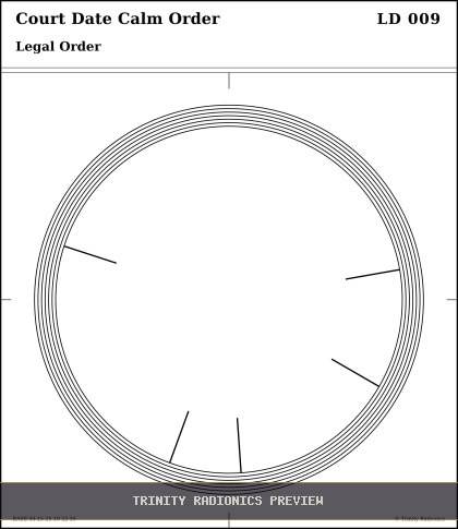 Court Date Calm Order Radial radionics card preview