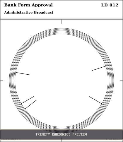 Bank Form Approval Radial radionics card preview