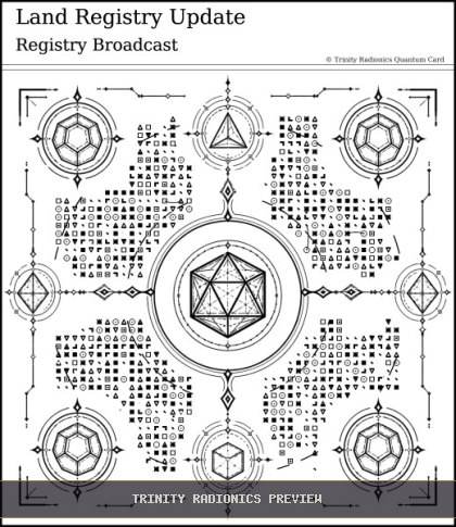 Land Registry Update Quantum radionics card preview