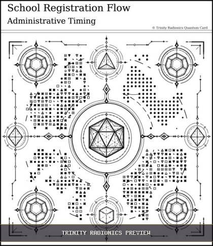 School Registration Flow Quantum radionics card preview