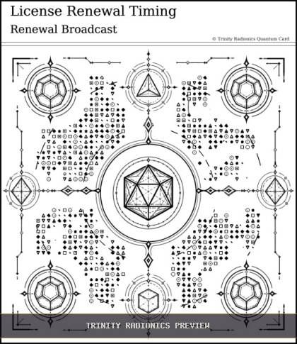 License Renewal Timing Quantum radionics card preview