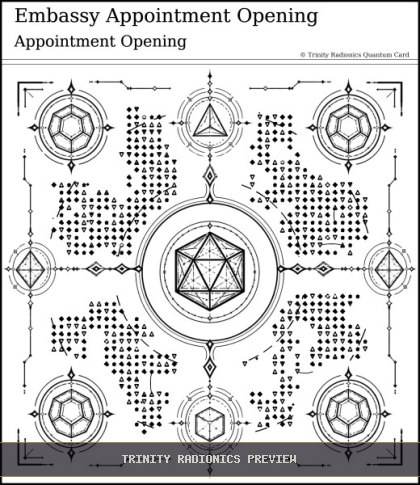 Embassy Appointment Opening Quantum radionics card preview