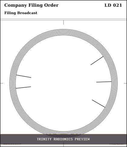 Company Filing Order Radial radionics card preview