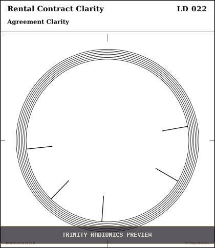 Rental Contract Clarity Radial radionics card preview