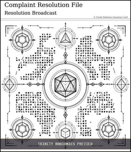 Complaint Resolution File Quantum radionics card preview