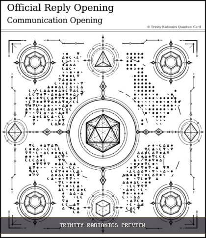 Official Reply Opening Quantum radionics card preview