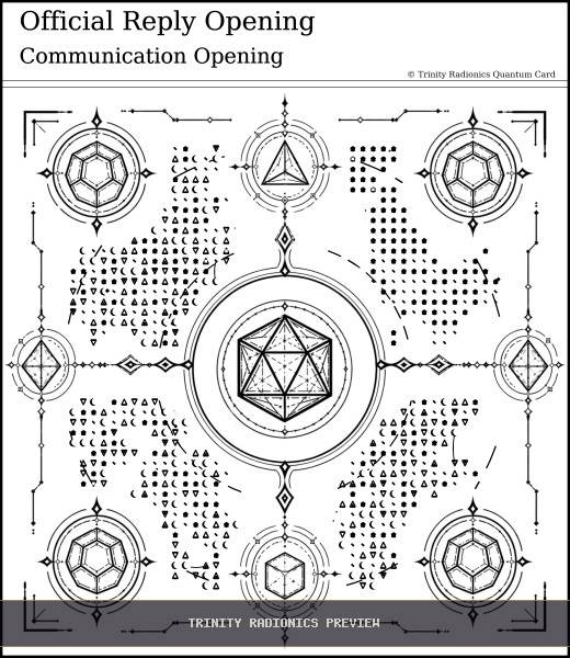 Official Reply Opening Quantum radionics card preview - Legal, Documents & Administration - Quantum