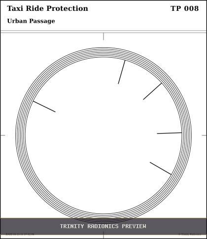 Taxi Ride Protection Radial radionics card preview