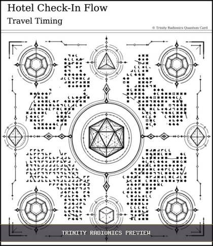 Hotel Check-In Flow Quantum radionics card preview