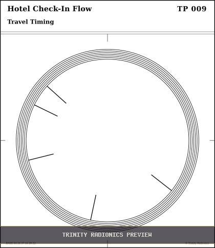 Hotel Check-In Flow Radial radionics card preview