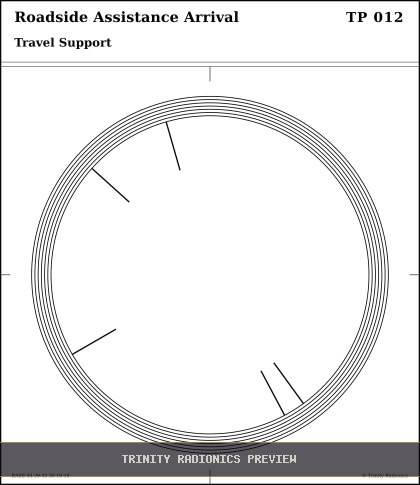 Roadside Assistance Arrival Radial radionics card preview