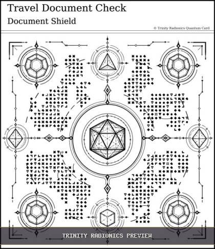Travel Document Check Quantum radionics card preview