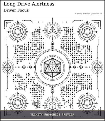 Long Drive Alertness Quantum radionics card preview