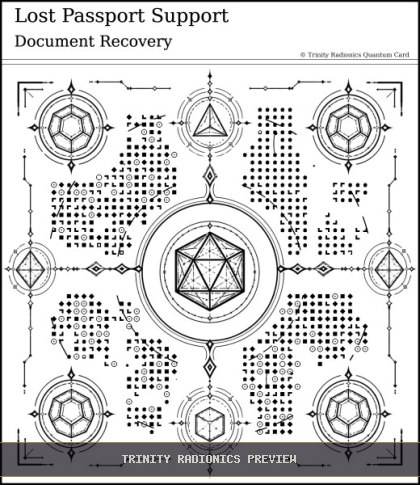 Lost Passport Support Quantum radionics card preview