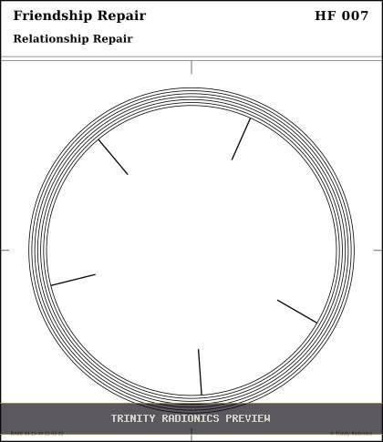 Friendship Repair Radial radionics card preview