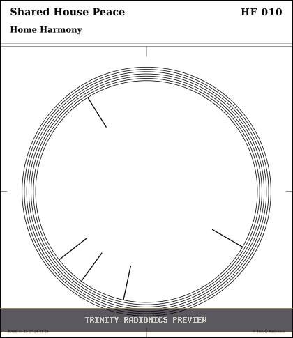Shared House Peace Radial radionics card preview