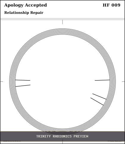 Apology Accepted Radial radionics card preview