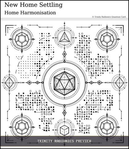 New Home Settling Quantum radionics card preview