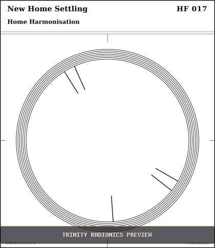 New Home Settling Radial radionics card preview