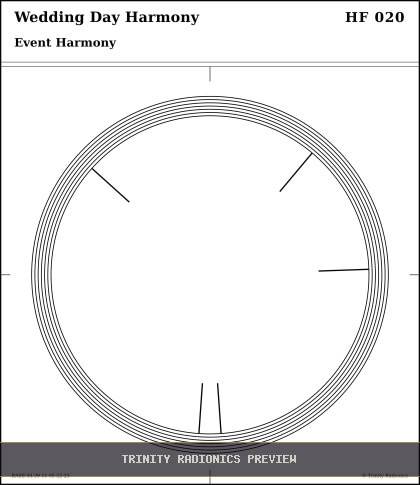 Wedding Day Harmony Radial radionics card preview