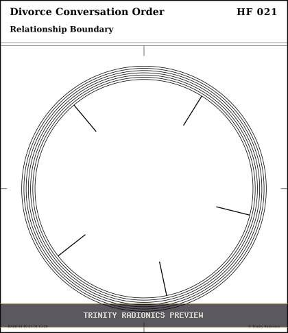 Divorce Conversation Order Radial radionics card preview