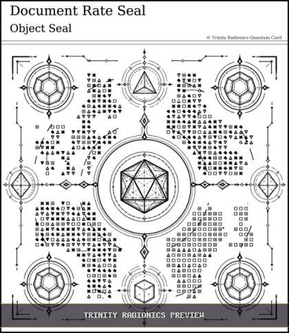 Document Rate Seal Quantum radionics card preview
