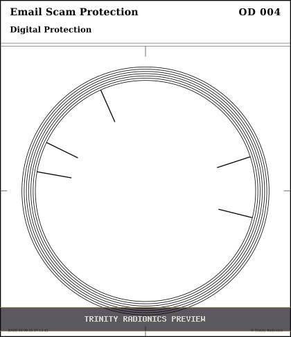 Email Scam Protection Radial radionics card preview