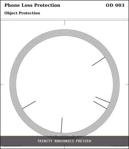 Phone Loss Protection Radial radionics card preview