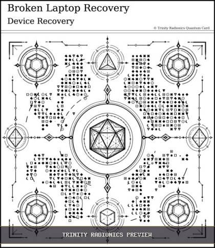 Broken Laptop Recovery Quantum radionics card preview