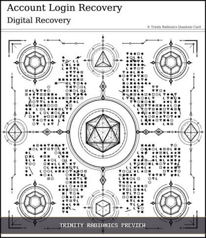 Account Login Recovery Quantum radionics card preview