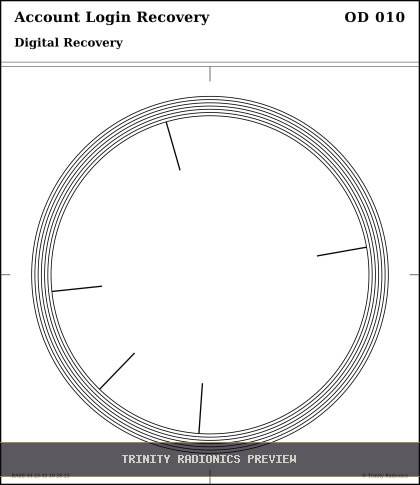 Account Login Recovery Radial radionics card preview