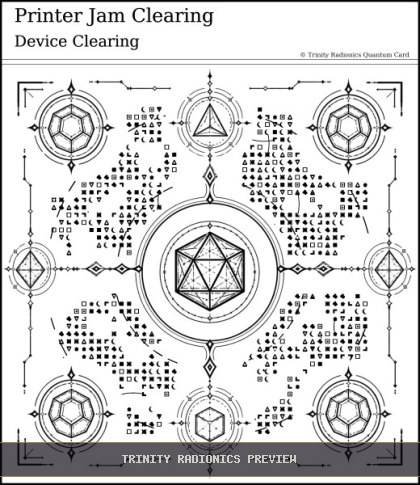 Printer Jam Clearing Quantum radionics card preview
