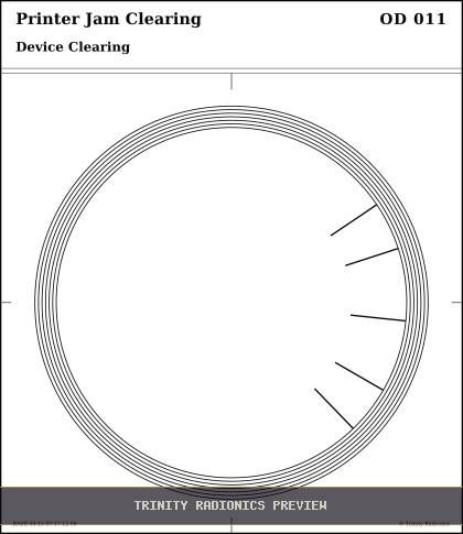 Printer Jam Clearing Radial radionics card preview