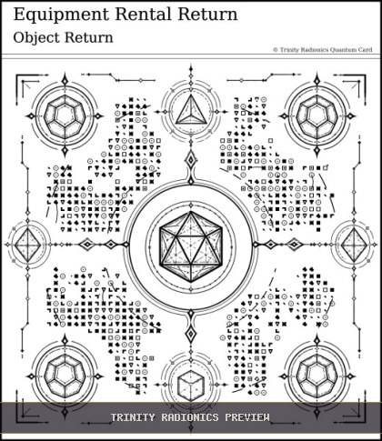 Equipment Rental Return Quantum radionics card preview