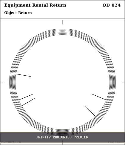 Equipment Rental Return Radial radionics card preview