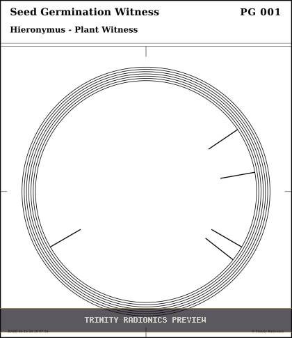 Seed Germination Witness Radial radionics card preview