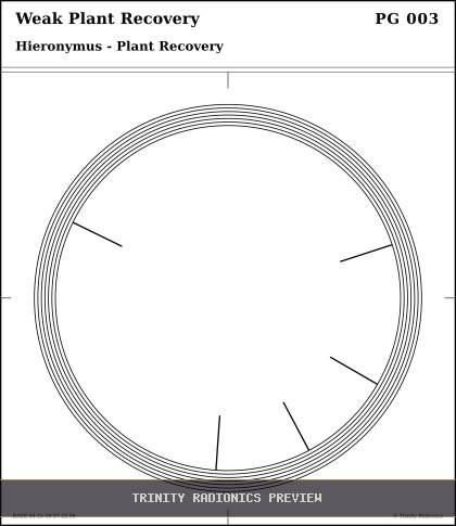 Weak Plant Recovery Radial radionics card preview