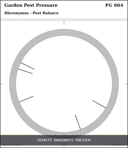 Garden Pest Pressure Radial radionics card preview