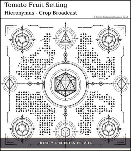 Tomato Fruit Setting Quantum radionics card preview