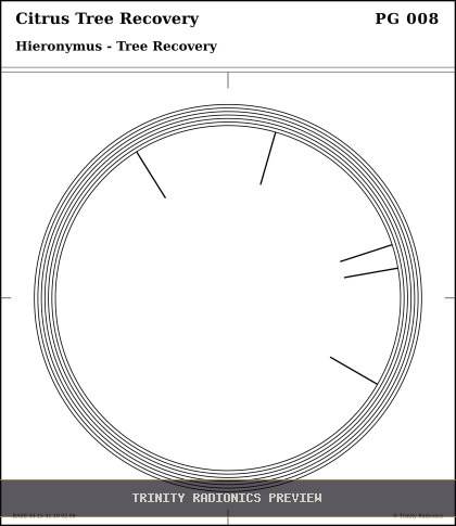 Citrus Tree Recovery Radial radionics card preview