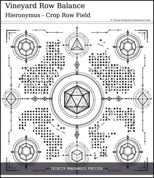 Vineyard Row Balance Quantum radionics card preview - Plants, Gardens & Agriculture - Quantum / Premium