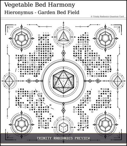 Vegetable Bed Harmony Quantum radionics card preview