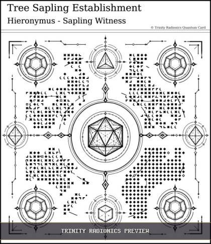 Tree Sapling Establishment Quantum radionics card preview