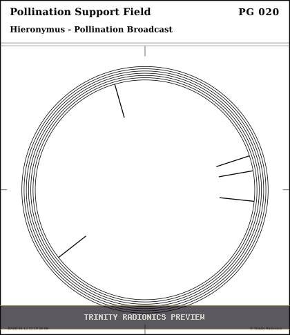 Pollination Support Field Radial radionics card preview